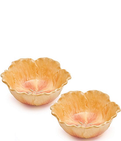 Fitz And Floyd Meadows Tulip Bowls, Set of 2