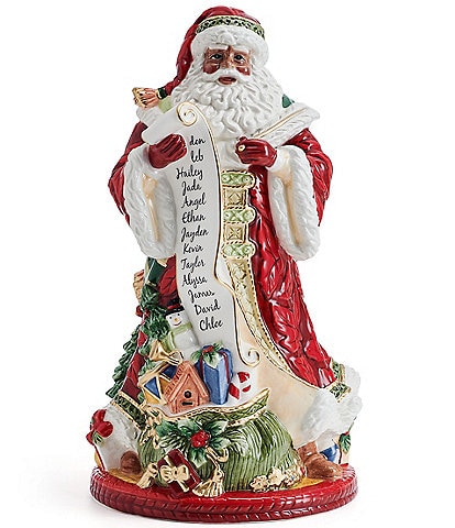 Fitz and Floyd Studio African American Santa Figurine