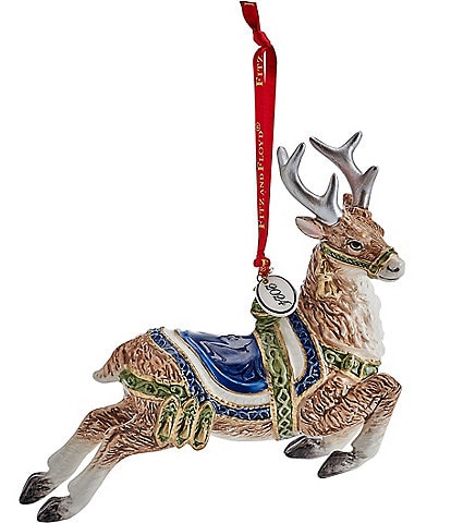 Fitz and Floyd Telluride Blue Deer 2024 Ornament