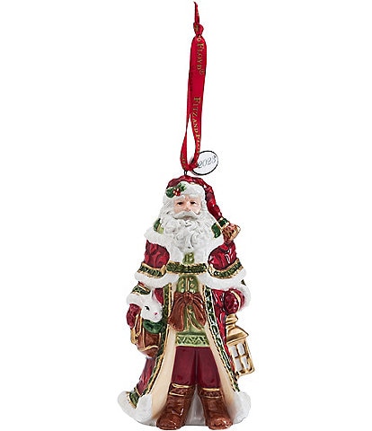 Fitz and Floyd Telluride Red Santa Bell 2024 Ornament