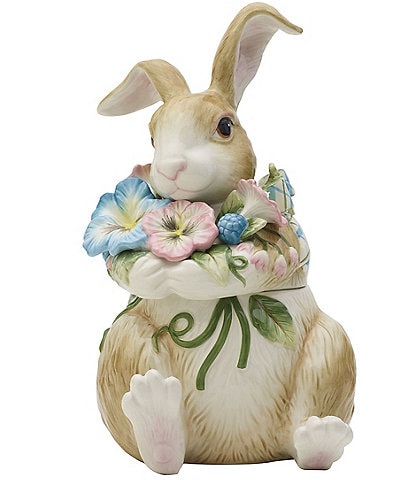 Fitz and Floyd Toulouse Rabbit Cookie Jar