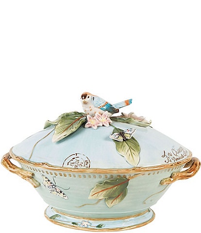 Fitz and Floyd Toulouse Bird Soup Tureen with Ladle, 3.5-qt