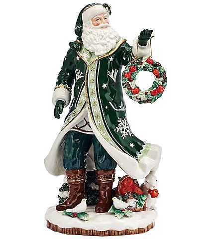Fitz and Floyd Winter Frost Collection Santa Figurine