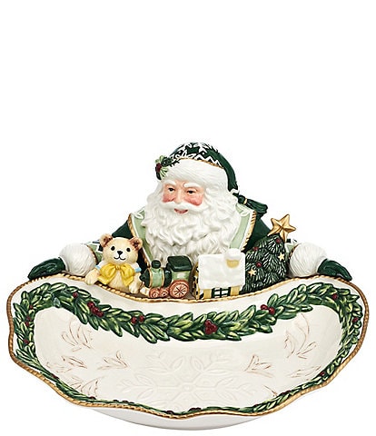 Fitz And Floyd Winter Frost Collection Santa Server