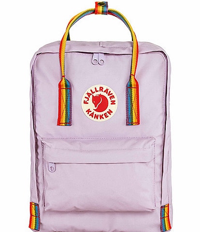 Fjallraven Patch Logo Kanken Rainbow Handle Backpack