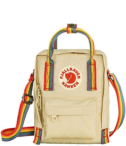 Fjallraven Patch Logo Kanken Rainbow Handle Sling Bag