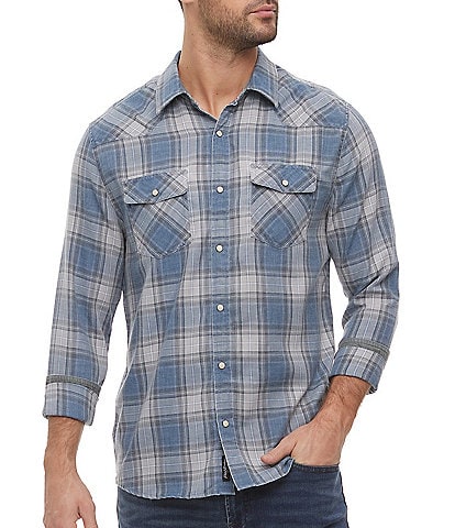 Flag and Anthem Harker Long Sleeve Plaid Woven Shirt