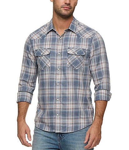 Flag and Anthem Lamar Long Sleeve Plaid Vintage Shirt