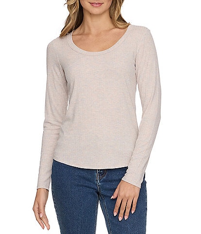 Flag and Anthem Lauren Mini Striped Long Sleeve Stretch Knit Top