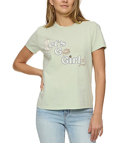 Flag and Anthem Lets Go Girls Graphic T-Shirt