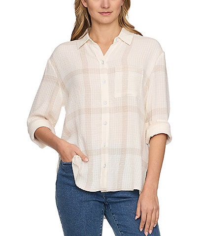 Flag and Anthem Millbury Plaid Long Sleeve Woven Shirt