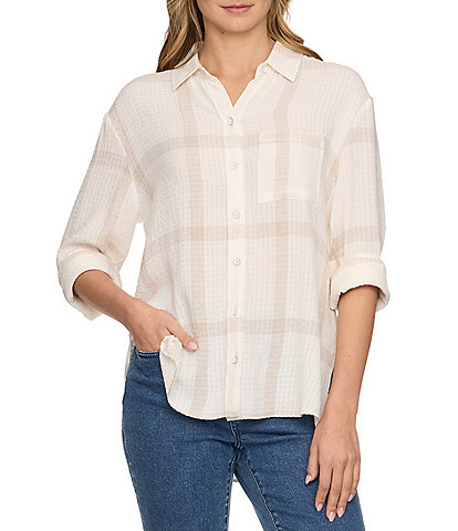 Flag and Anthem Millbury Plaid Long Sleeve Woven Shirt