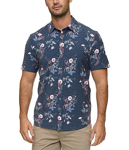 Flag and Anthem Milligan UPF Performance Floral Short Sleeve Shirt
