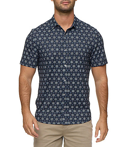Flag and Anthem Morris Short Sleeve Geo Print Shirt