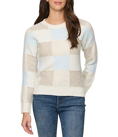 Flag and Anthem Rainelle Long Sleeve Color Blocked Wool Blend Sweater