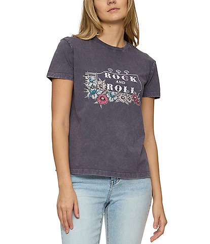 Flag and Anthem Rock N Roll Graphic T-Shirt