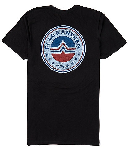 Flag and Anthem Short Sleeve Icon-Logo T-Shirt