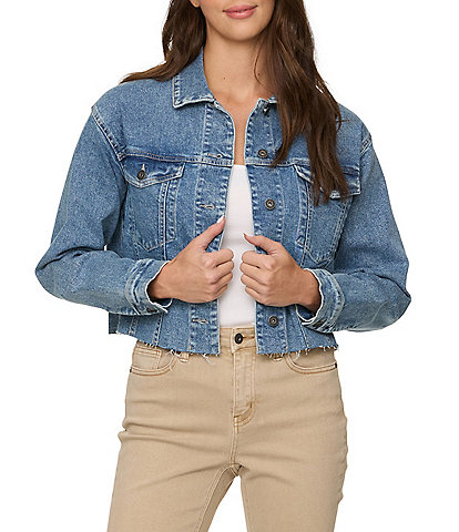 Flag and Anthem Sidney Cropped Denim Jacket