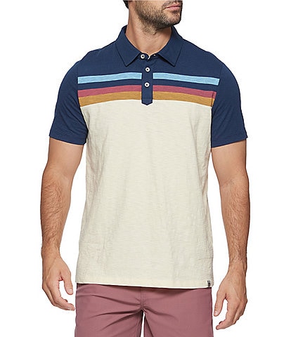Flag and Anthem Tailored Fit Short Sleeve Millville Slub Polo Shirt