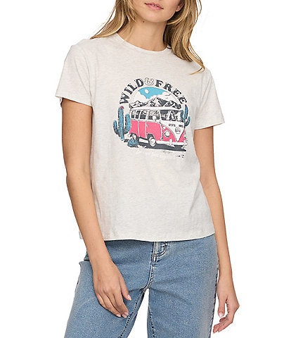 Flag and Anthem Wild & Free Van Artwork Short Sleeve T-Shirt
