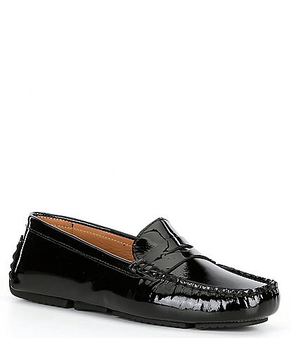 Flag LTD. Women's Morgan Patent Leather Penny Loafer Moccasins