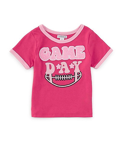 Flapdoodles Little Girls 2T-6X Short-Sleeve Game Day T-Shirt