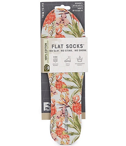 Flat Socks Eco Flamingos Cushioned Liners