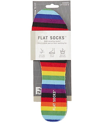 Flat Socks Rainbow Cushioned Liners