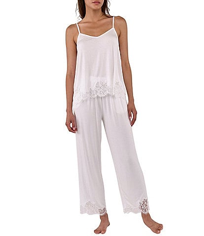 Flora Nikrooz Sarafina Bamboo Sleeveless V-Neck Knit Pant Pajama Set