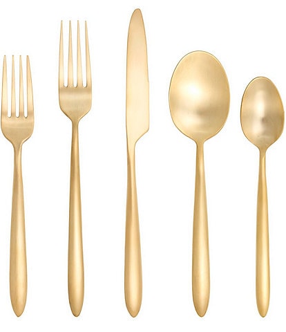 Fortessa Velo Brushed 20-Piece Stainless Steel Flatware Set