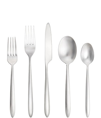 Fortessa Velo Brushed 20-Piece Stainless Steel Flatware Set