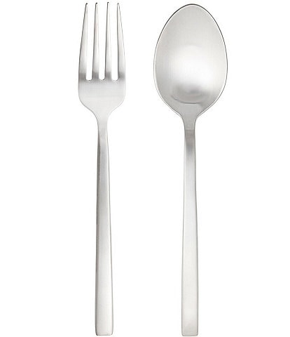 Fortessa Arezzo Brushed 2-Piece Stainless Steel Serve Set