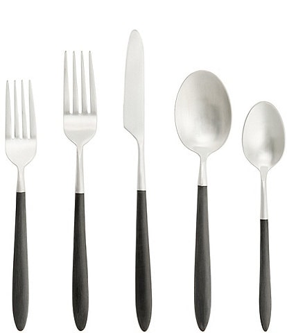 Fortessa Velo Brushed 20-Piece Stainless Steel Flatware Set