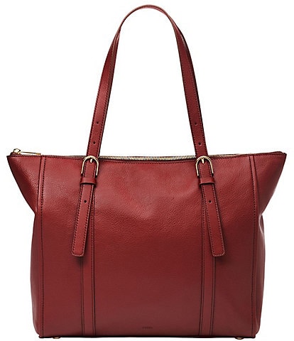 Fossil Carlie Leather Tote Bag