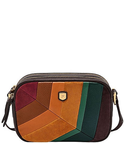 Fossil Danni Leather Patchwork Crossbody Bag
