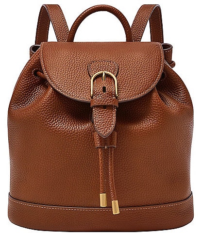 Fossil Everleigh Leather Flap Backpack