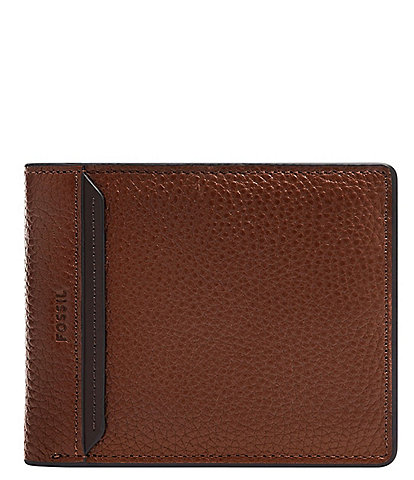 Fossil Huntington Bifold Flip ID Leather Wallet