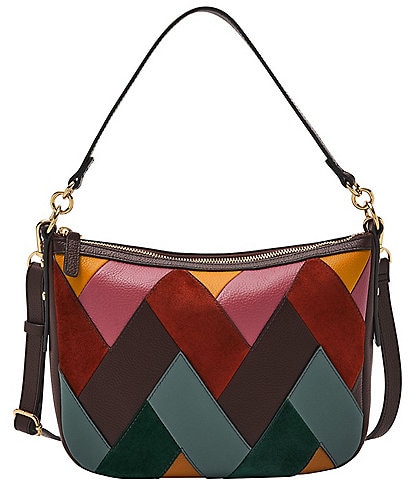 Fossil Jolie Leather Patchwork Crossbody Bag