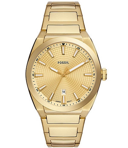 Fossil Men's Everett Three-Hand Date Stainless Steel Watch