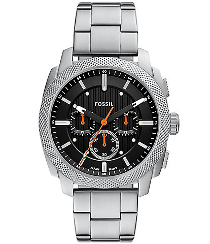 Fossil Men's Machine Quartz Chronograph Stainless Steel Bracelet Watch