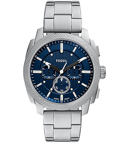 Fossil Men's Machine Quartz Chronograph Stainless Steel Bracelet Watch