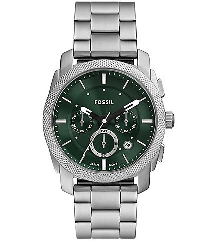 Fossil Men's Machine Quartz Chronograph Stainless Steel Bracelet Watch