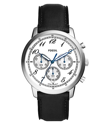 Fossil Men's Neutra Chronograph Black Leather Strap Watch