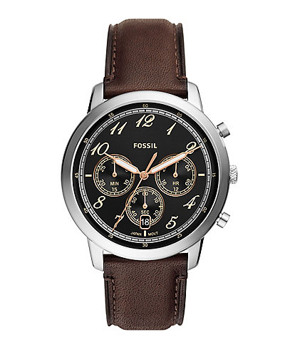 Fossil Men's Neutra Chronograph Brown Leather Strap Watch
