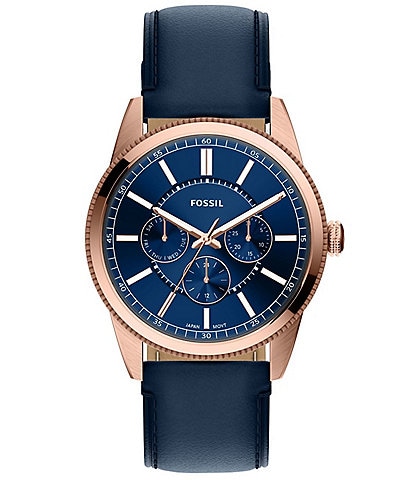 Fossil Men's Pearson Multifunction Leather Strap Watch