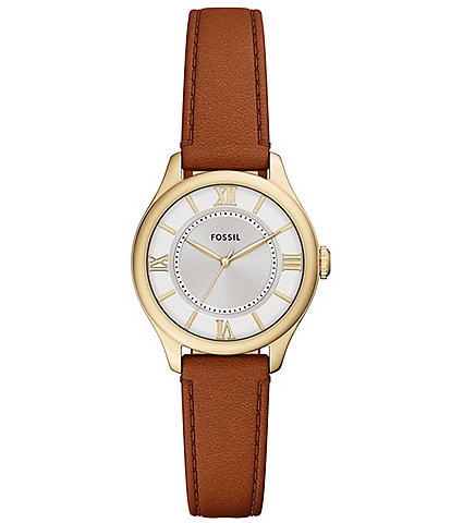 Fossil Women's Gilmore Three-Hand Leather Strap Watch