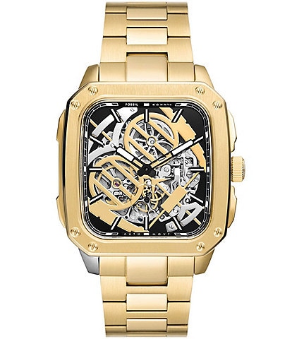 Fossil x Star Wars Unisex Limited Edition C-3PO Automatic Stainless Steel Bracelet Watch