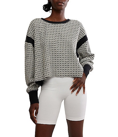 FP Movement My Time Reversible Textured Crew Neck Long Sleeve Tee