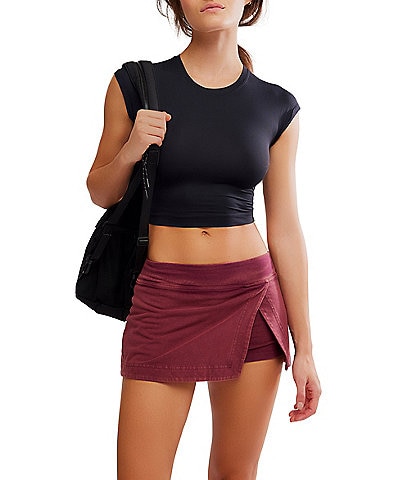 FP Movement Never Better Crew Neck Cap Sleeve Cropped Tee