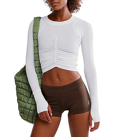 FP Movement Tempo Ruched Crew Neck Long Sleeve Top